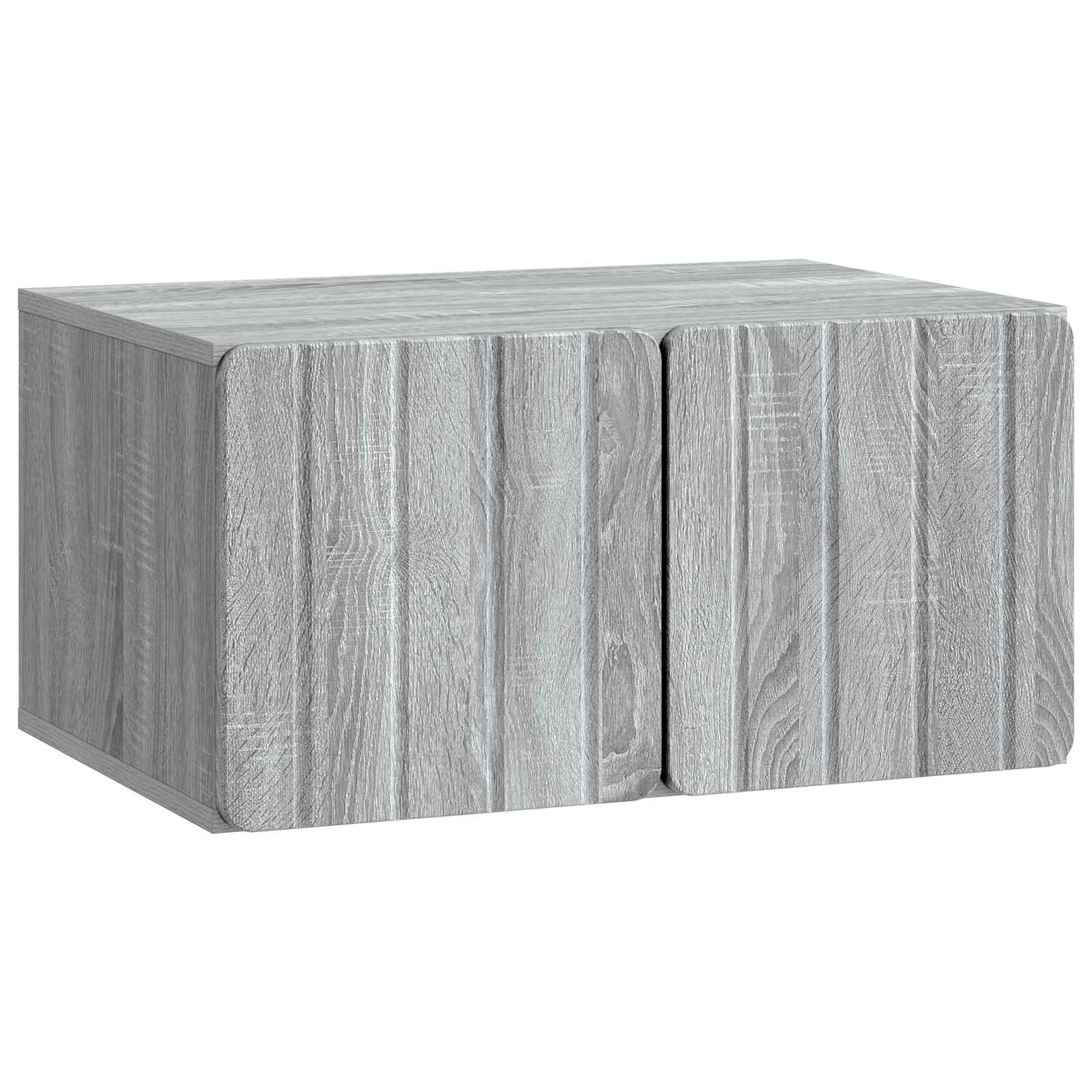 Væghængt TV-skab Vægmonteret Grå sonoma-eg 59,5 x 41 x 30 cm