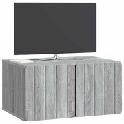 Væghængt TV-skab Vægmonteret Grå sonoma-eg 59,5 x 41 x 30 cm