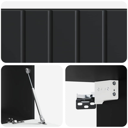 Væghængt TV-skab 78,5 x 41 x 30 cm Sort Konstrueret træ