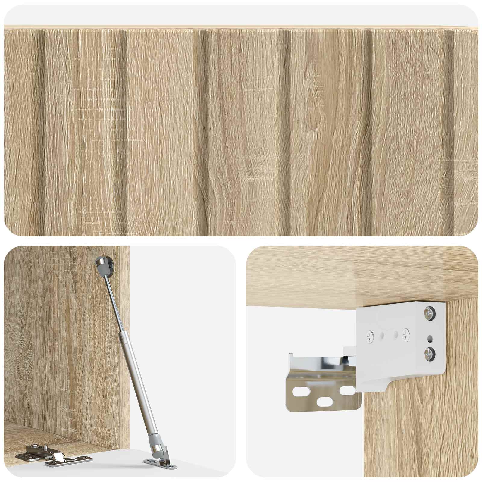 Væghængt TV-skab Sonoma-eg 78,5 x 41 x 30 cm Konstrueret træ