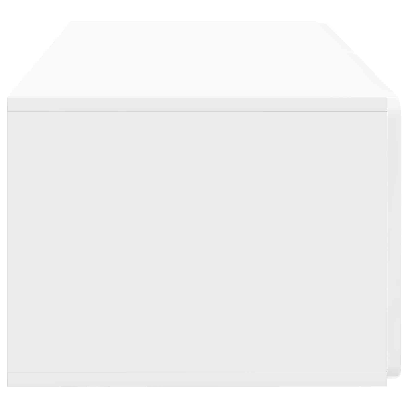 Væghængt TV-skab Vægmonteret Hvid højglans 78,5 x 41 x 30 cm