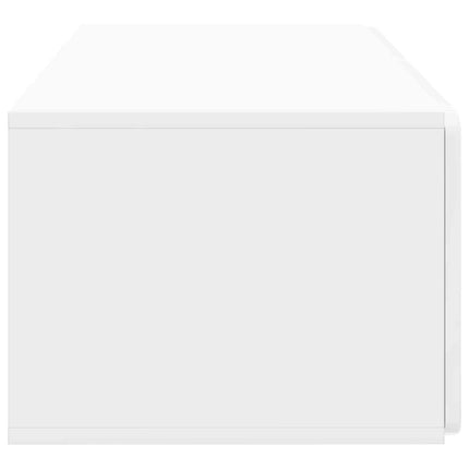 Væghængt TV-skab 78,5 x 41 x 30 cm Hvid højglans