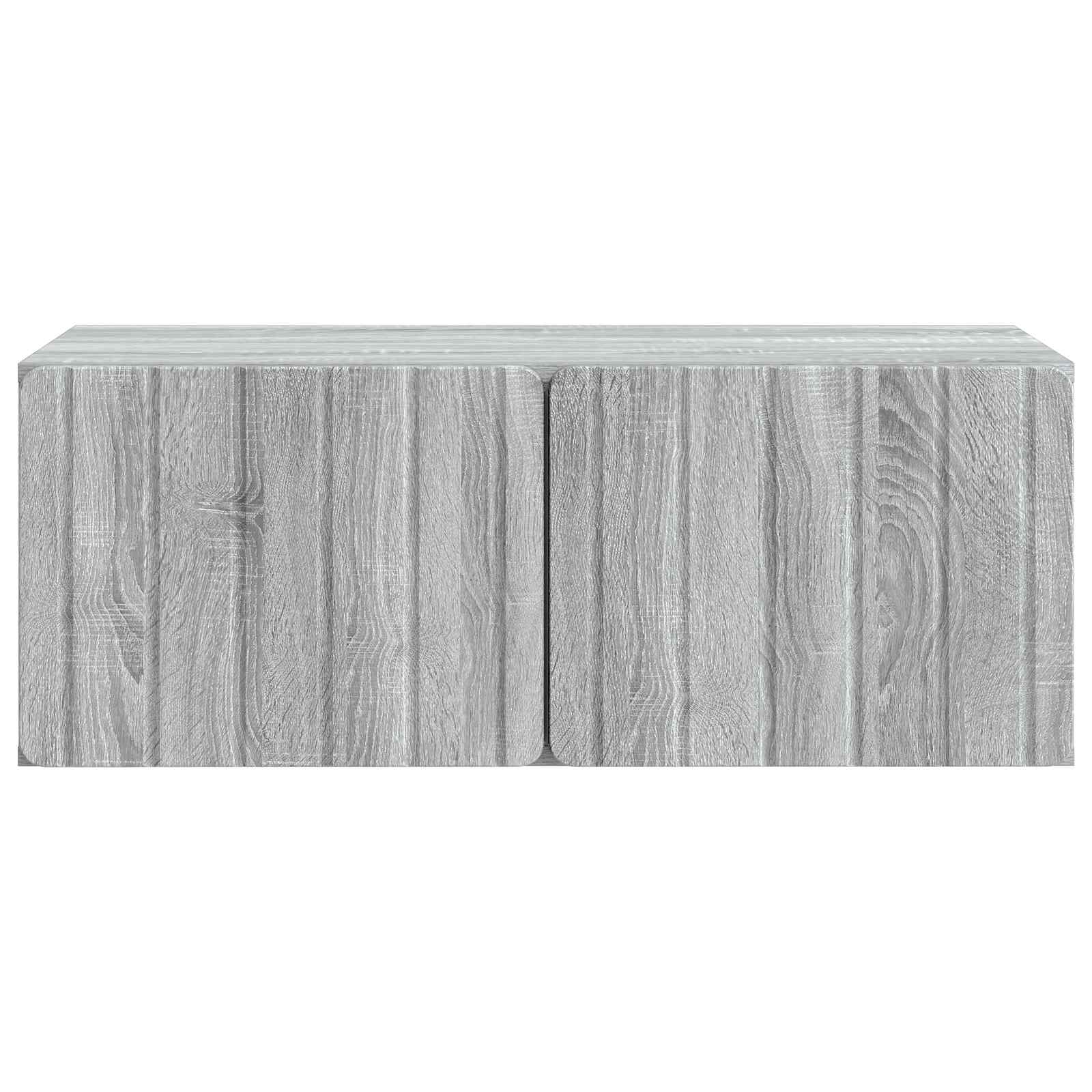 Væghængt TV-skab Vægmonteret Grå sonoma-eg 78,5 x 41 x 30 cm