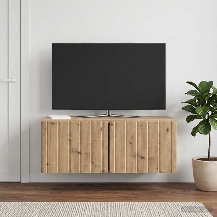 Væghængt TV-skab 78,5 x 41 x 30 cm Artisan-eg Konstrueret træ