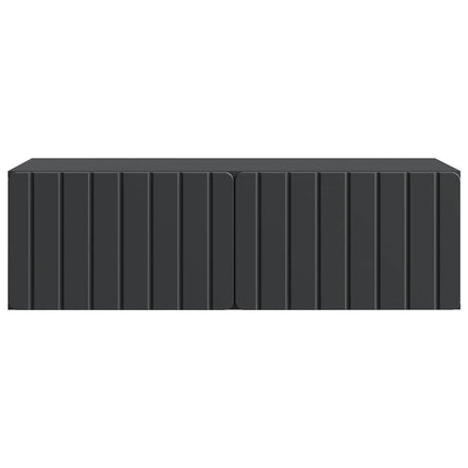 Væghængt TV-skab 98 x 41 x 30 cm Sort Konstrueret træ
