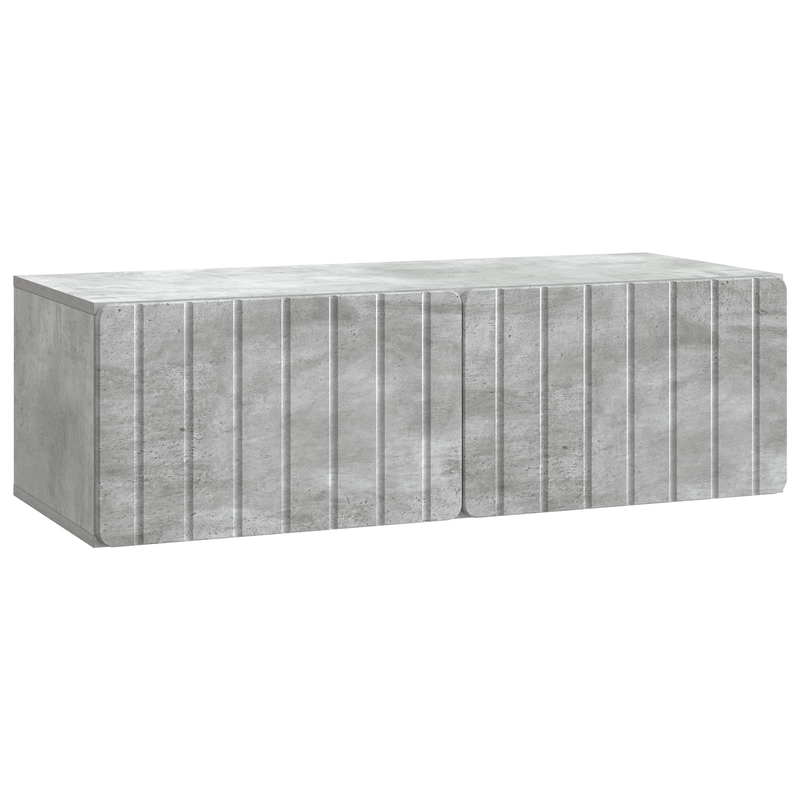 Væghængt TV-skab Betongrå 98 x 41 x 30 cm Konstrueret træ