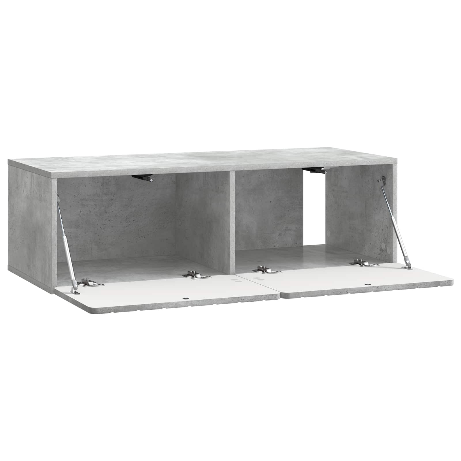 Væghængt TV-skab Betongrå 98 x 41 x 30 cm Konstrueret træ