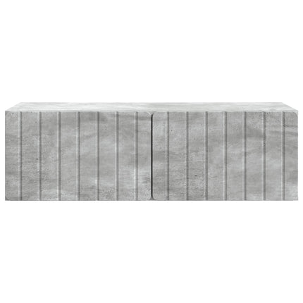 Væghængt TV-skab 98 x 41 x 30 cm Betongrå Konstrueret træ