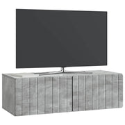Væghængt TV-skab Betongrå 98 x 41 x 30 cm Konstrueret træ