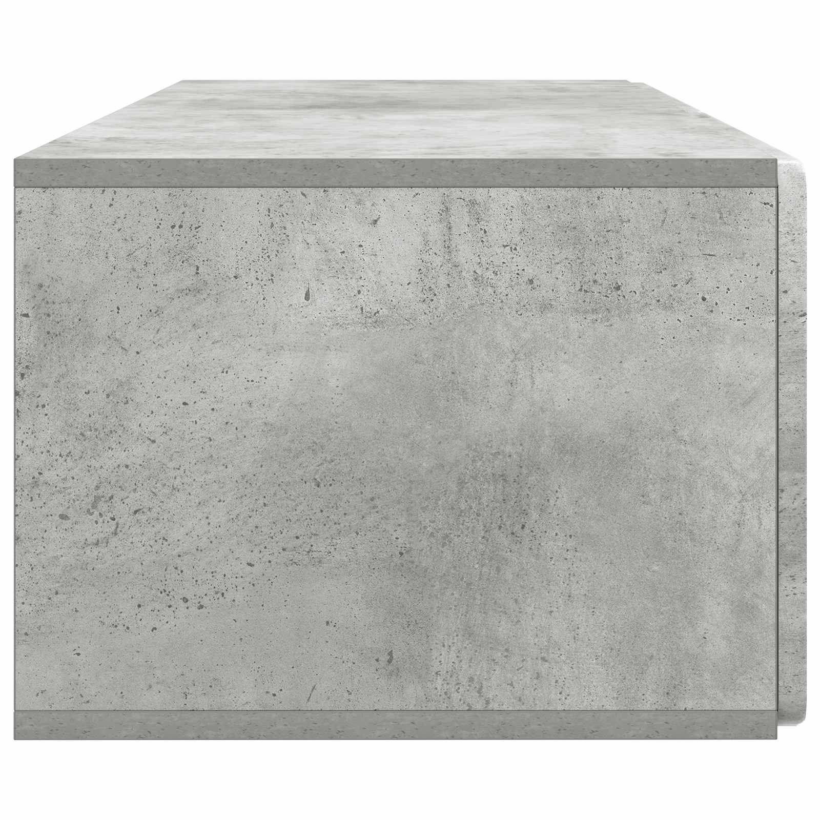 Væghængt TV-skab Betongrå 98 x 41 x 30 cm Konstrueret træ