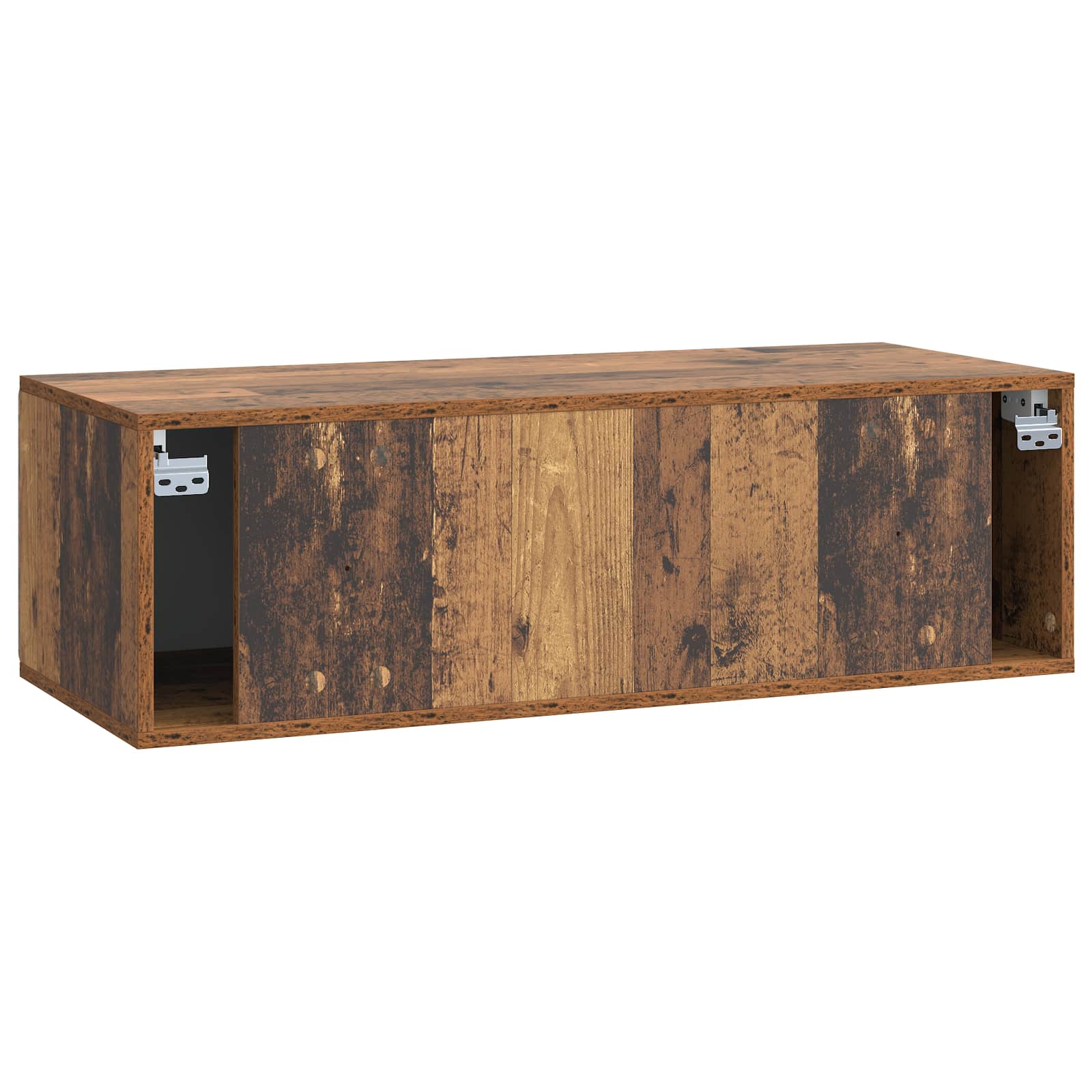 Væghængt TV-skab Gammelt træ 98 x 41 x 30 cm Konstrueret træ