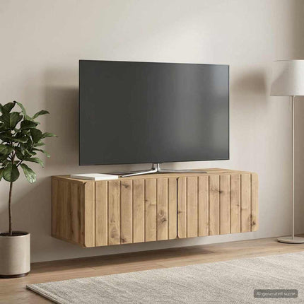 Væghængt TV-skab 98 x 41 x 30 cm Artisan-eg Konstrueret træ