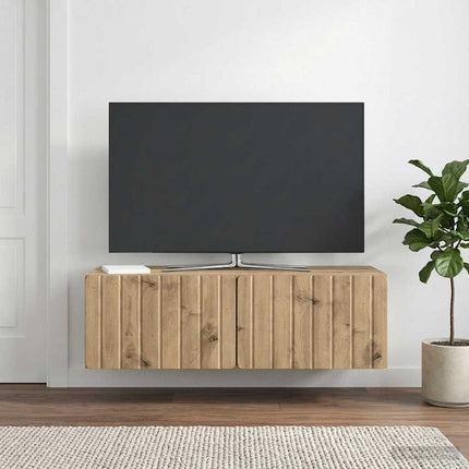 Væghængt TV-skab 98 x 41 x 30 cm Artisan-eg Konstrueret træ