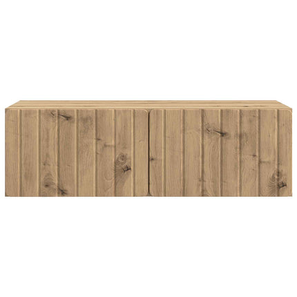 Væghængt TV-skab 98 x 41 x 30 cm Artisan-eg Konstrueret træ