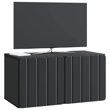 Væghængt TV-skab 59,5 x 31 x 30 cm Sort Konstrueret træ