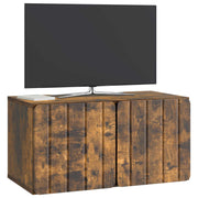 Væghængt TV-skab Røget eg 59,5 x 31 x 30 cm Konstrueret træ