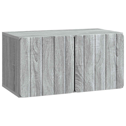 Væghængt TV-skab 59,5 x 31 x 30 cm Grå Sonoma Konstrueret træ