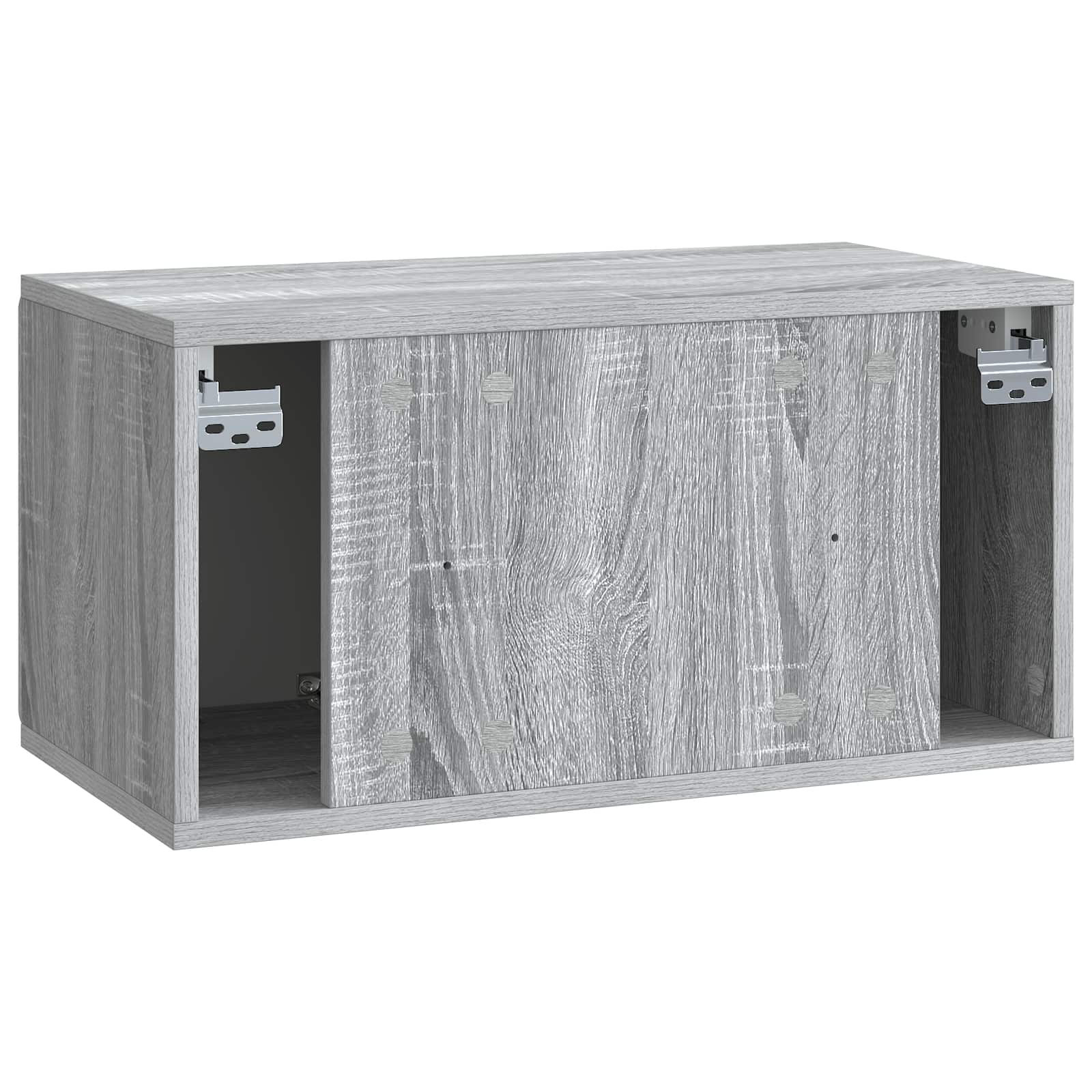 Væghængt TV-skab Vægmonteret Grå sonoma-eg 59,5 x 31 x 30 cm