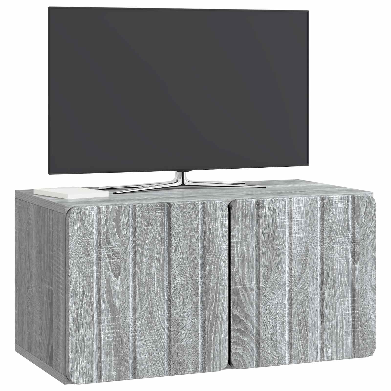 Væghængt TV-skab Vægmonteret Grå sonoma-eg 59,5 x 31 x 30 cm