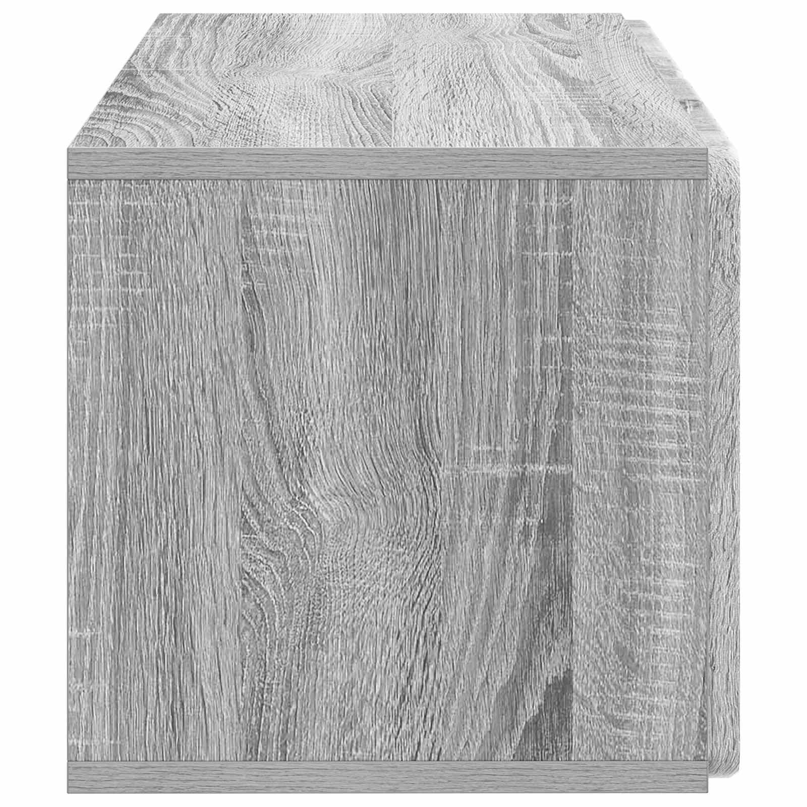 Væghængt TV-skab Vægmonteret Grå sonoma-eg 59,5 x 31 x 30 cm