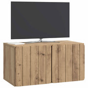 Væghængt TV-skab Artisan-eg 59,5 x 31 x 30 cm Konstrueret træ