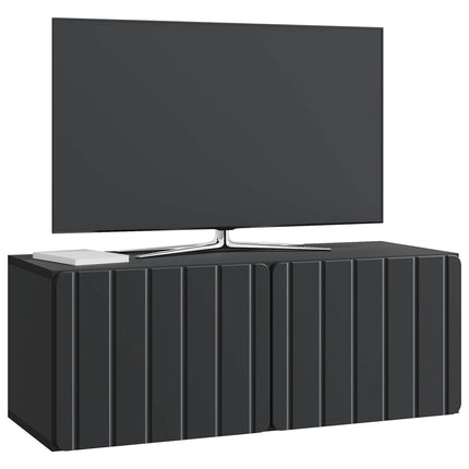Væghængt TV-skab 78,5 x 31 x 30 cm Sort Konstrueret træ