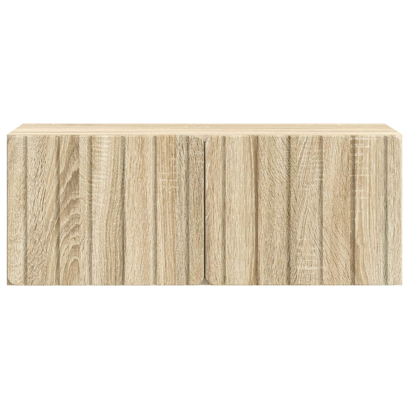 Væghængt TV-skab Sonoma-eg 78,5 x 31 x 30 cm Konstrueret træ
