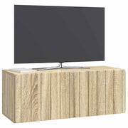 Væghængt TV-skab Sonoma-eg 78,5 x 31 x 30 cm Konstrueret træ