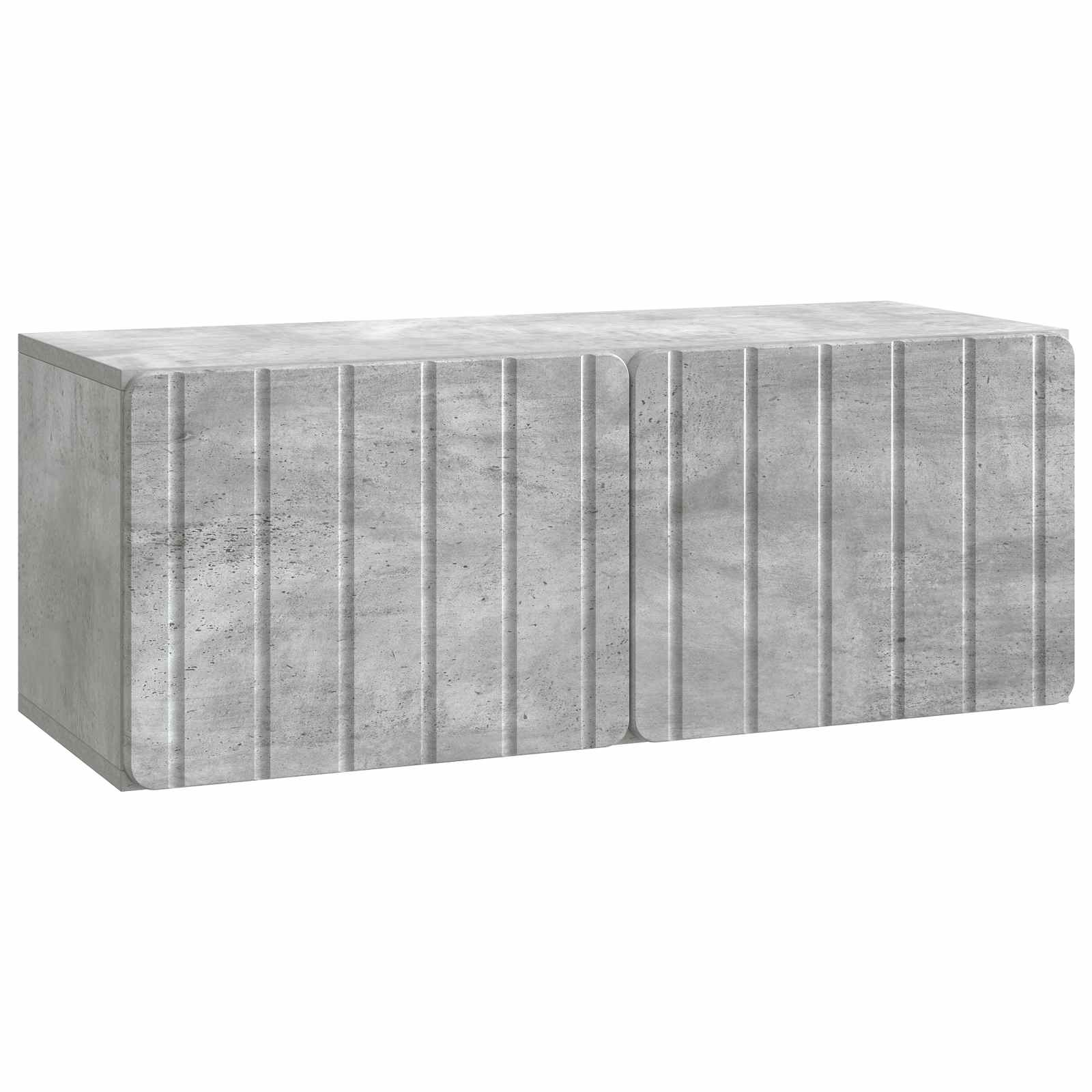 Væghængt TV-skab Betongrå 78,5 x 31 x 30 cm Konstrueret træ