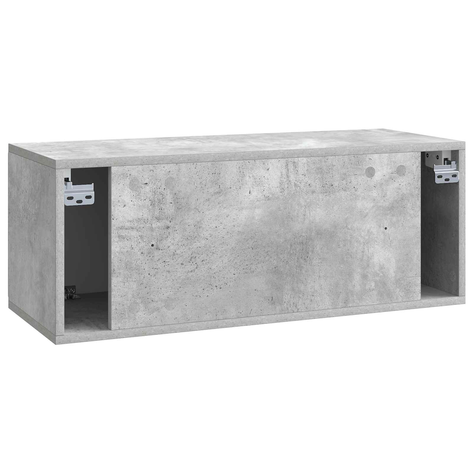 Væghængt TV-skab Betongrå 78,5 x 31 x 30 cm Konstrueret træ