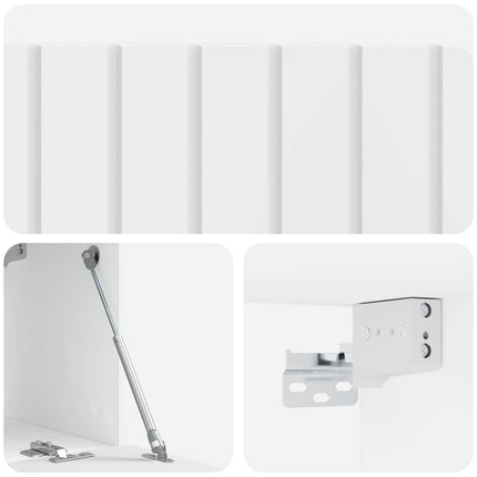 Væghængt TV-skab 78,5 x 31 x 30 cm Hvid højglans