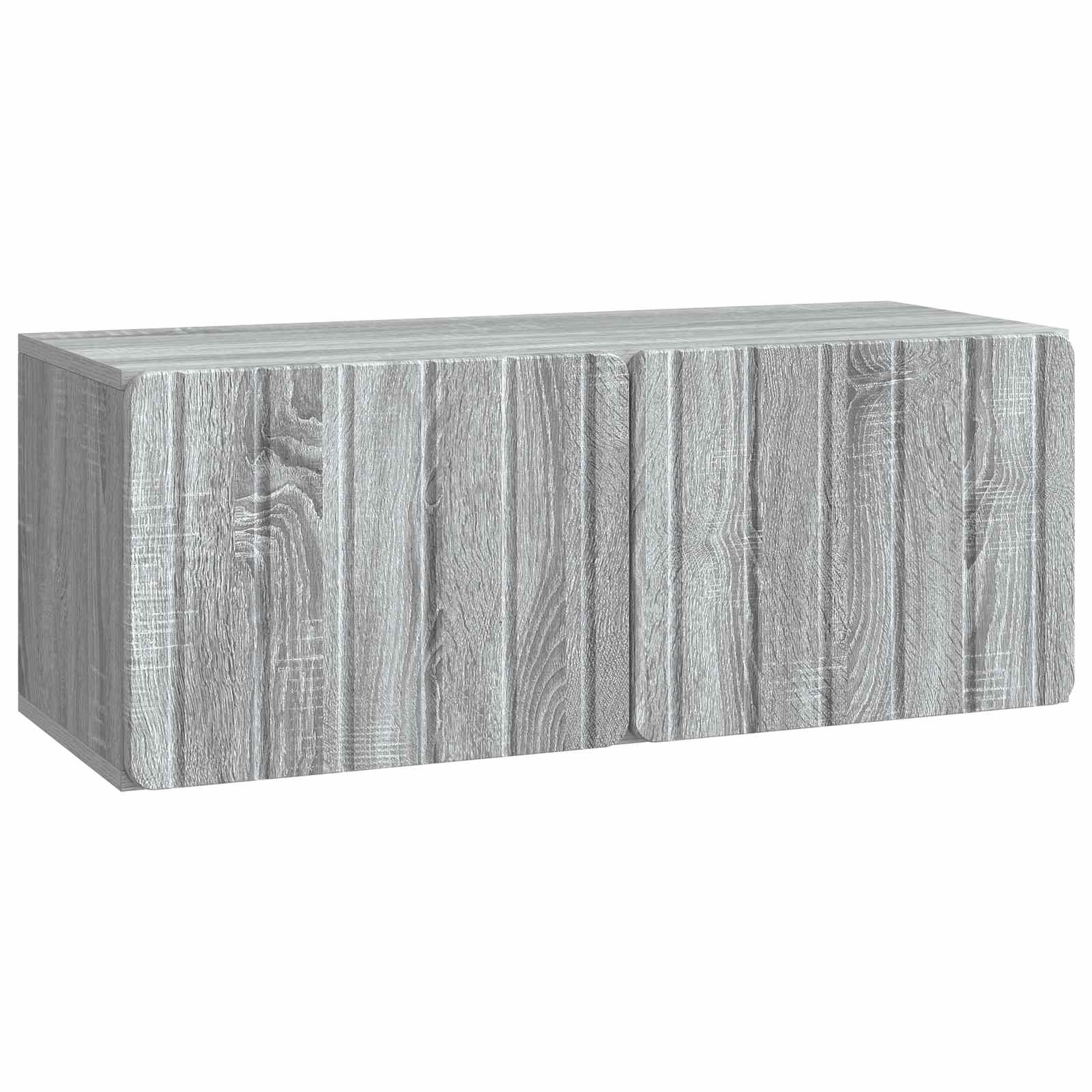 Væghængt TV-skab Vægmonteret Grå sonoma-eg 78,5 x 31 x 30 cm
