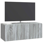 Væghængt TV-skab Vægmonteret Grå sonoma-eg 78,5 x 31 x 30 cm