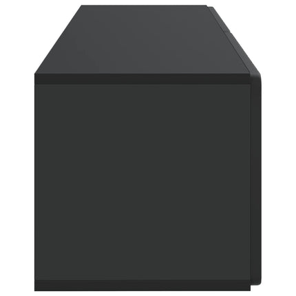 Væghængt TV-skab 98 x 31 x 30 cm Sort Konstrueret træ