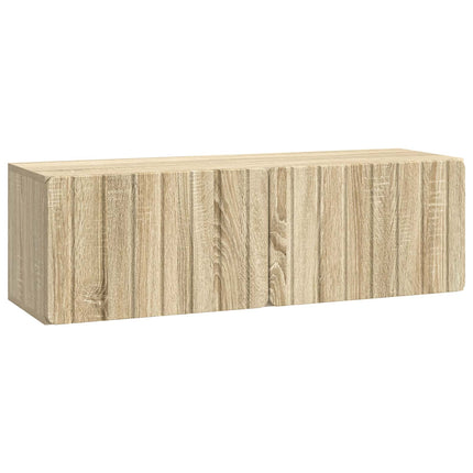 Væghængt TV-skab 98 x 31 x 30 cm Sonoma-eg Konstrueret træ