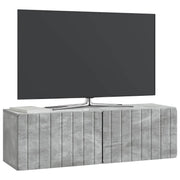 Væghængt TV-skab Betongrå 98 x 31 x 30 cm Konstrueret træ