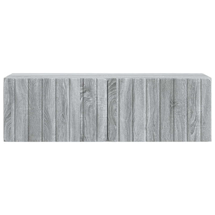 Væghængt TV-skab 98 x 31 x 30 cm Grå Sonoma Konstrueret træ