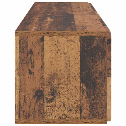 Væghængt TV-skab 98 x 31 x 30 cm Gammelt træ Konstrueret træ