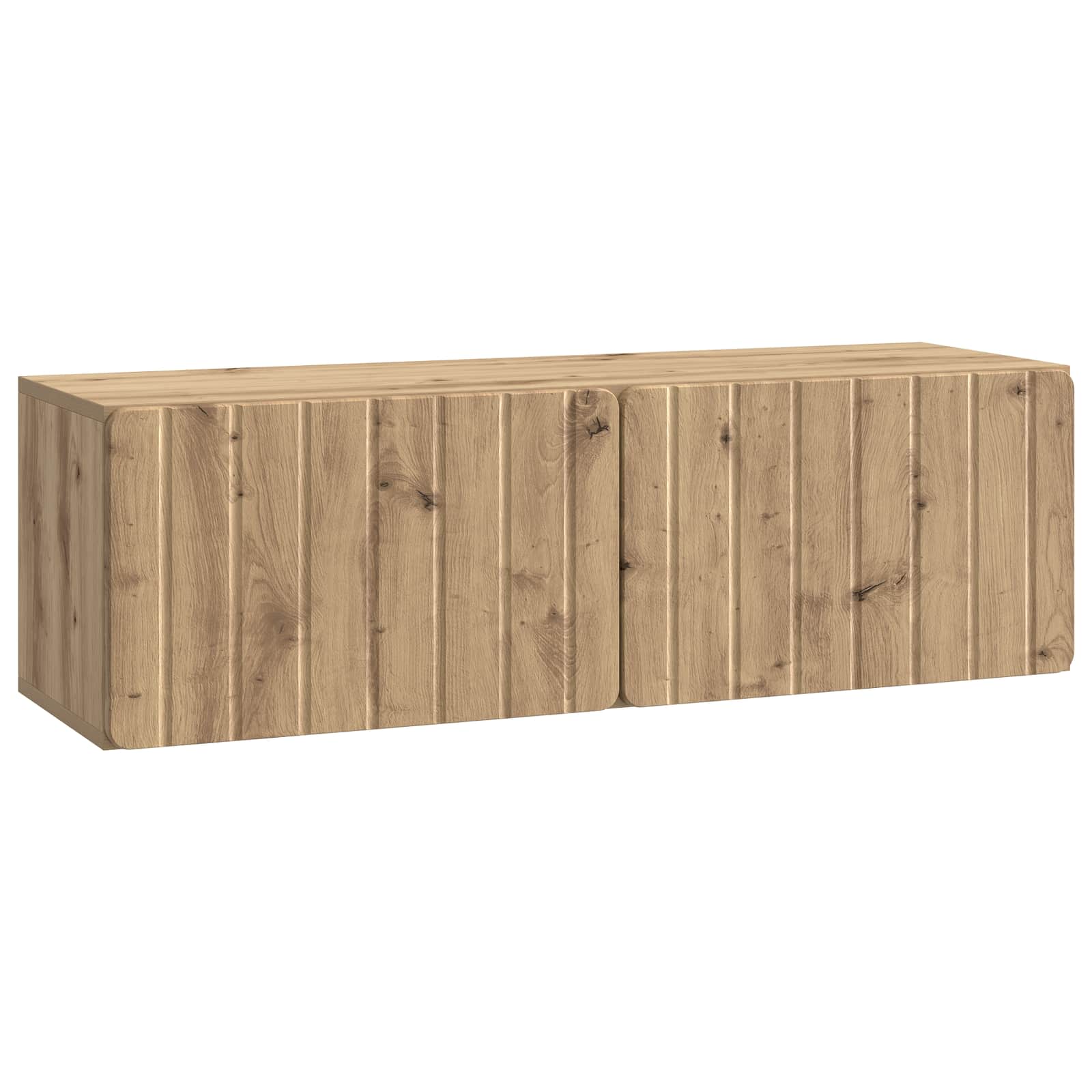 Væghængt TV-skab Artisan-eg 98 x 31 x 30 cm Konstrueret træ