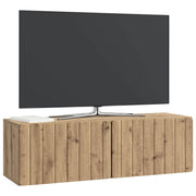 Væghængt TV-skab Artisan-eg 98 x 31 x 30 cm Konstrueret træ