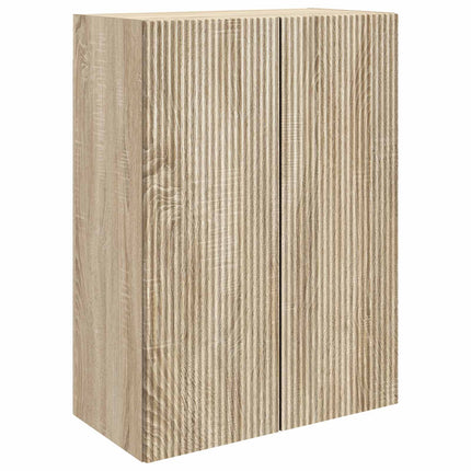 Vægmonteret skab Sonoma-eg 66 x 34,5 x 90 cm Konstrueret træ