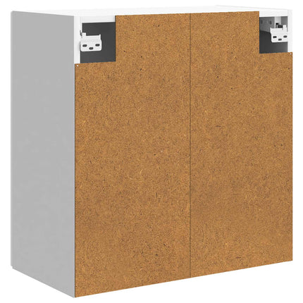 Vægmonteret skab Hvid højglans 59 x 31 x 60 cm Konstrueret træ