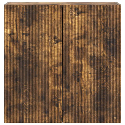 Vægmonteret skab Røget eg 59 x 31 x 60 cm Konstrueret træ