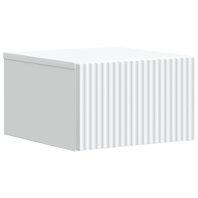 Væghængt Natbord Hvid 33 x 34,5 x 20 cm Konstrueret træ