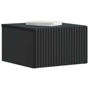 Væghængt Natbord Sort 33 x 34,5 x 20 cm Konstrueret træ