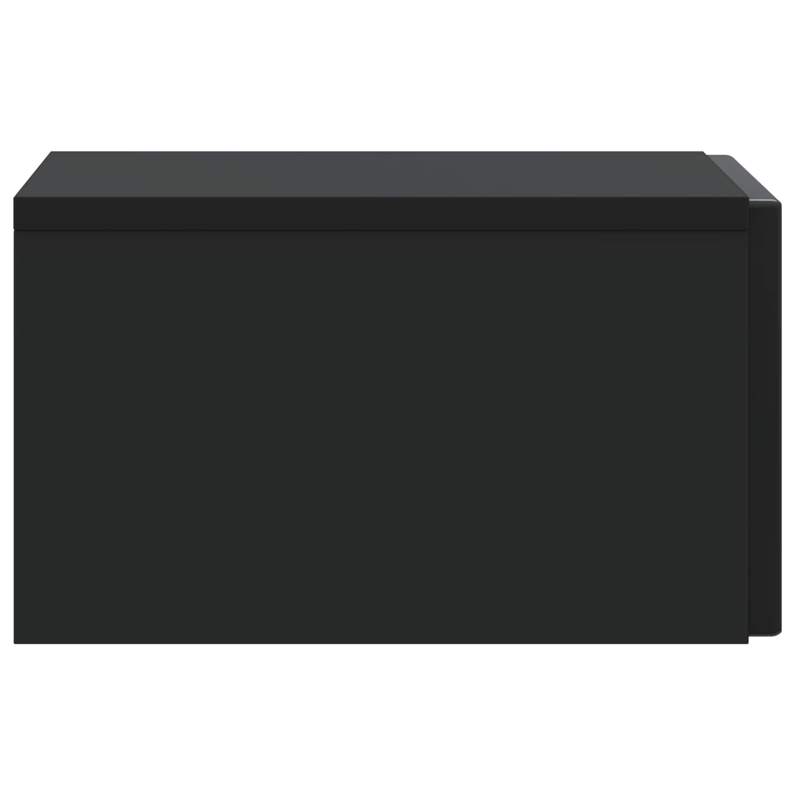 Væghængt Natbord 2 pcs Sort 33 x 34,5 x 20 cm Konstrueret træ