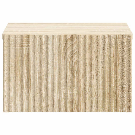Væghængt Natbord 2 stk. Sonoma-eg 33 x 34,5 x 20 cm