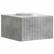 Væghængt Natbord med skuffe 2 pcs Betongrå 33 x 34,5 x 20 cm
