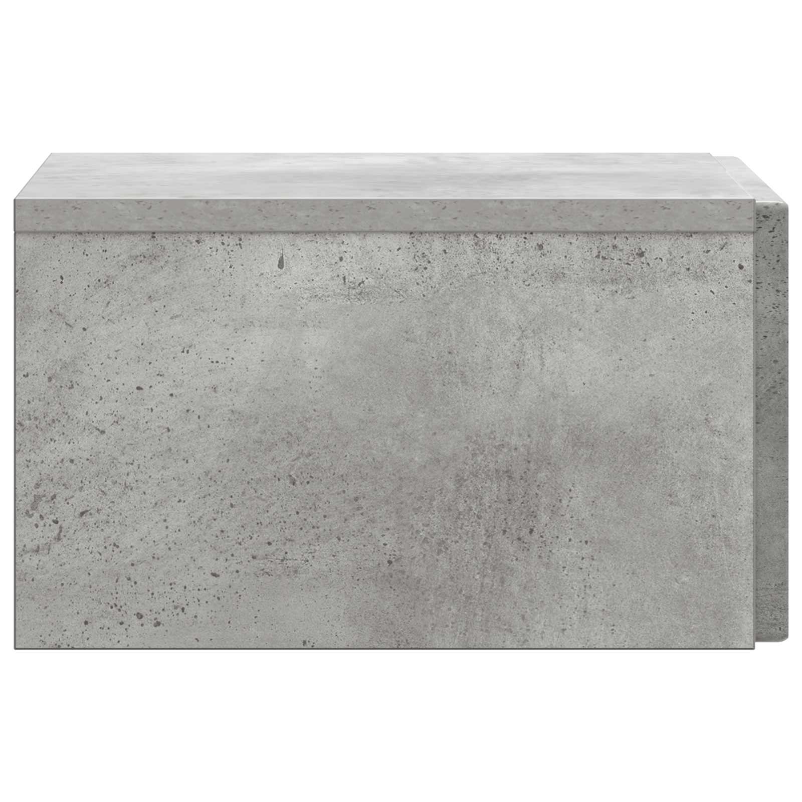 Væghængt Natbord med skuffe 2 pcs Betongrå 33 x 34,5 x 20 cm