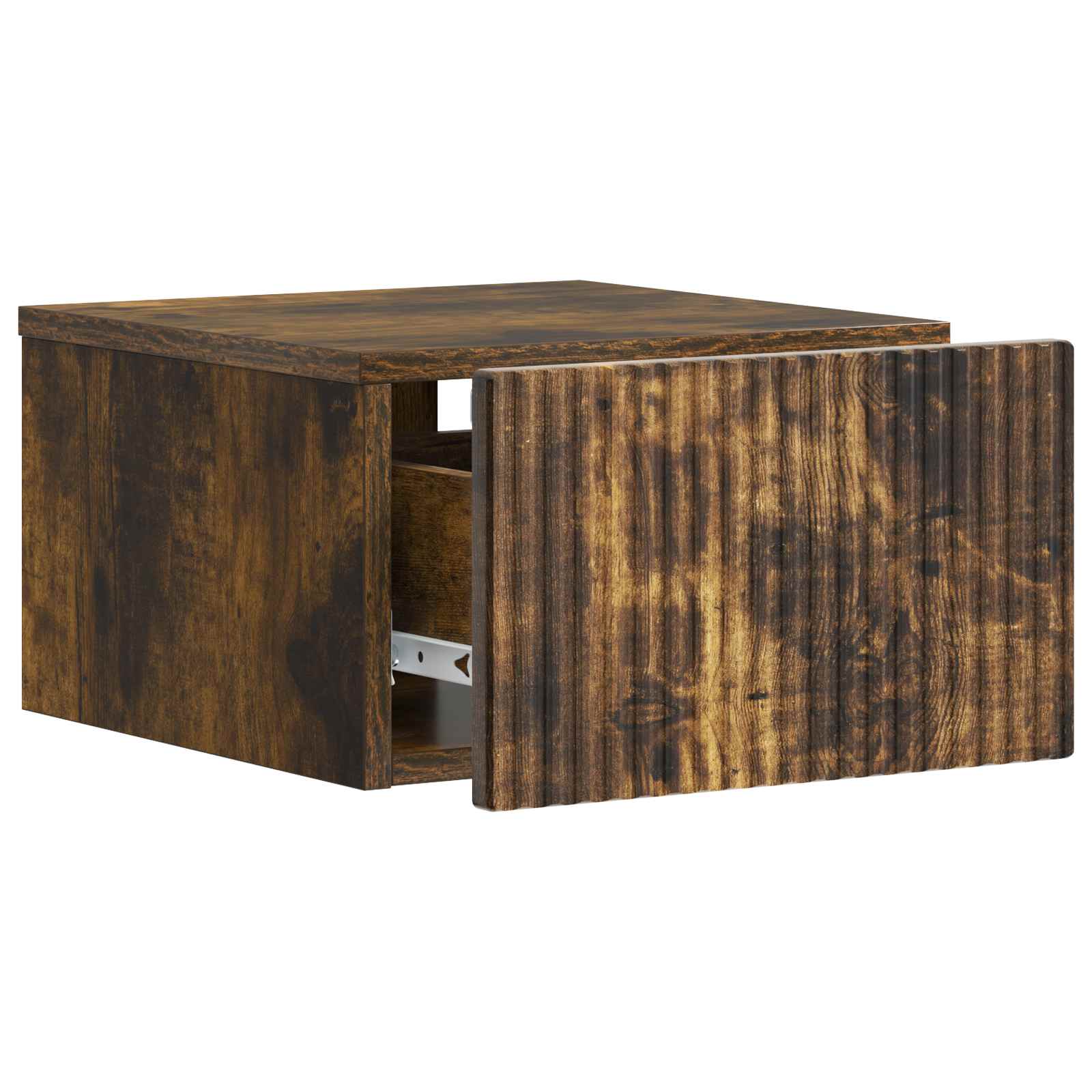 Væghængt Natbord Røget eg 33 x 34,5 x 20 cm Konstrueret træ